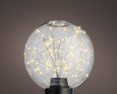 X586KI Boule en plastique 100 LED blanc chaud D25cm