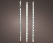 X590KI Guirlande en plastique stalactite 108 LED blanc froid 200x50cm