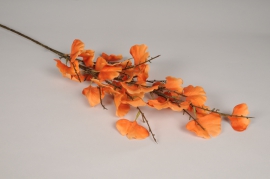 x608ee Orange artificial ginkgo H93cm
