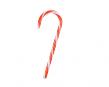 X621KI Red and white plastic candy cane 12x33,5cm