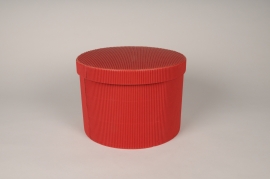 X636UN Boîte à chapeau pliante rouge D25cm H17.5cm