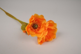 x645di Artificial orange poppy H76cm
