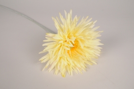 x670ee Gerbera artificiel jaune H72cm