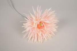 x671ee Gerbera artificiel rose H70cm