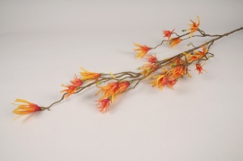 x687ee Hamamelis artificiel orange H121cm 