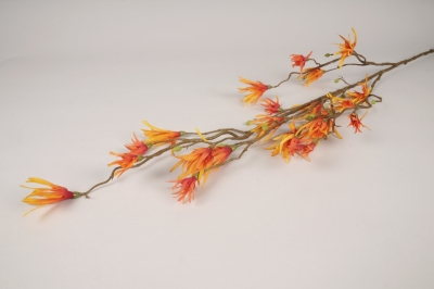 x687ee Orange artficial hamamelis H121cm