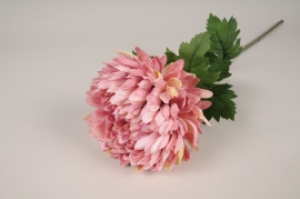 x688ee Chrysanthème artificiel rose H75cm