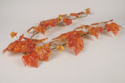 x716di Guirlande de vigne artificielle orange L130cm
