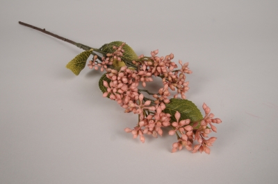 x741di Viburnum lantana artificiel rose H58cm