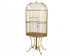 X746KI Golden iron bird cage 80x46cm H180cm