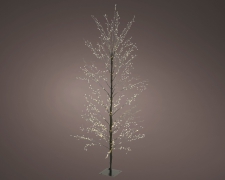 X764KI Black tree with 1350 white warm LED D30cm H150cm