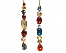 X774KI Assorted hanging strass garland 14cm