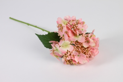 x791di Hortensia artificiel rose H52cm