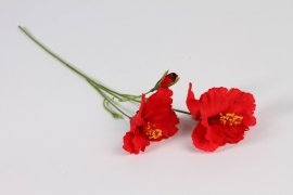 x793di Red artificial hibiscus H62cm