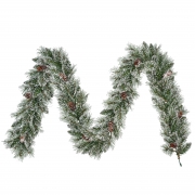 X808DQ Artificial frosted pine tree garland L2.7m