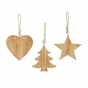 X816DQ Assorted hanging plywood decoration D15cm