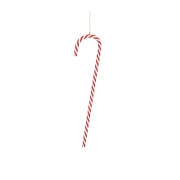 X822DQ Suspended plastic candy cane H30cm