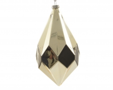 X824KI Diamant en verre à suspendre or hauteur 20cm