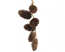 X842KI Hanging pine cone garland 20x7,5cm