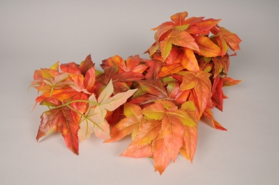 x848jp �rable artificiel rouge et orange H55cm