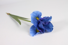 x856jp Iris artificiel bleu H54cm