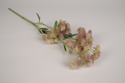 xa17nn Carotte sauvage artificielle rose fonc� H67cm