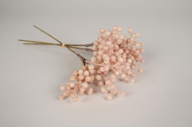 xa22nn Bouquet de sureau artificiel rose H32cm