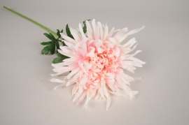xa32nn Chrysanthème artificiel rose H73cm