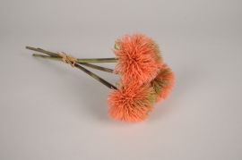 xa40nn Salmon artificial thistle H35cm