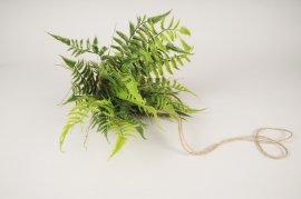 xa47nn Green artificial fern hanging H27cm