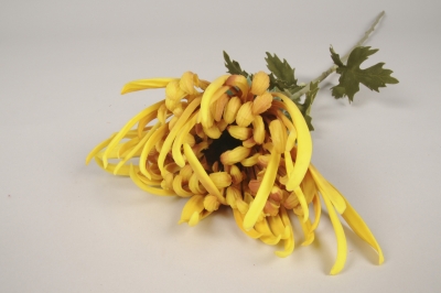 xa68nn Chrysanth�me artificiel jaune H66cm