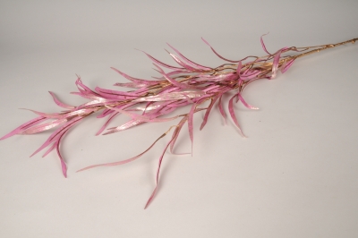 xa77nn Saule artificiel rose et dor� H115cm