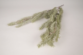 xa80nn Frosted artificial pine tree branch H60cm