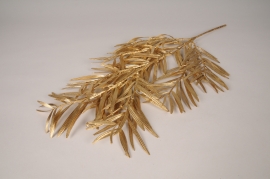 xa89nn Gold artificial palm leaves H57cm