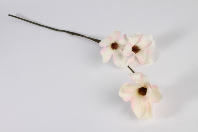 xa98nn Magnolia artificiel cr�me et rose H85cm