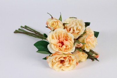 xb13nn Bouquet de roses artificielles p�che H44cm