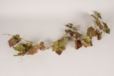 xf93vb Guirlande de vigne artificielle verte et rouge L115cm