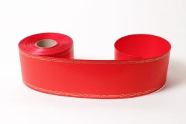 XR-000007 Red bereavement ribbon 75mm x 50m