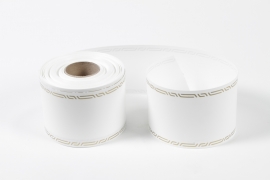 XR-000011 White bereavement ribbon 75mm x 50m