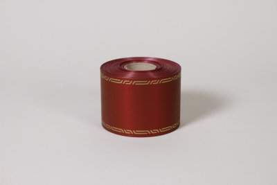 XR-000012 Bordeaux bereavement ribbon width 75mm length 50m