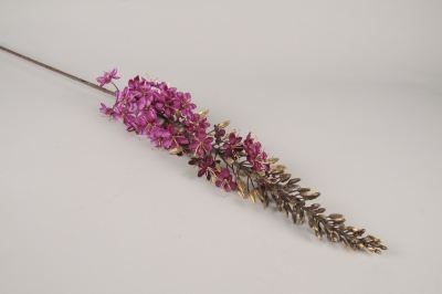 xx75ee Eremurus artificiel violet et or H107cm
