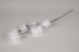 xy09di White feathers branch H71cm
