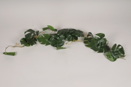xz33di Guirlande de philodendron artificiel vert L110cm