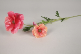 xz50di Pink artificial anemone H62cm