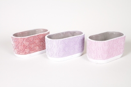 Y8-000187 Matching ceramic heart planter 20.5x10.8cm H10.8cm