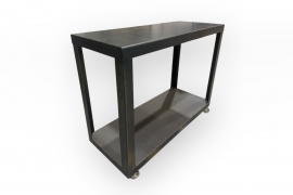 Z7-000004 Black iron table 135X55cm H108cm